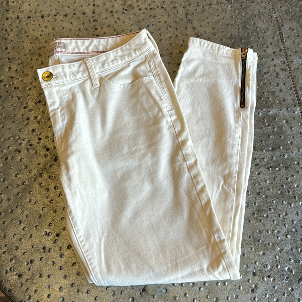 Banana Republic skinny ankle zip jeans